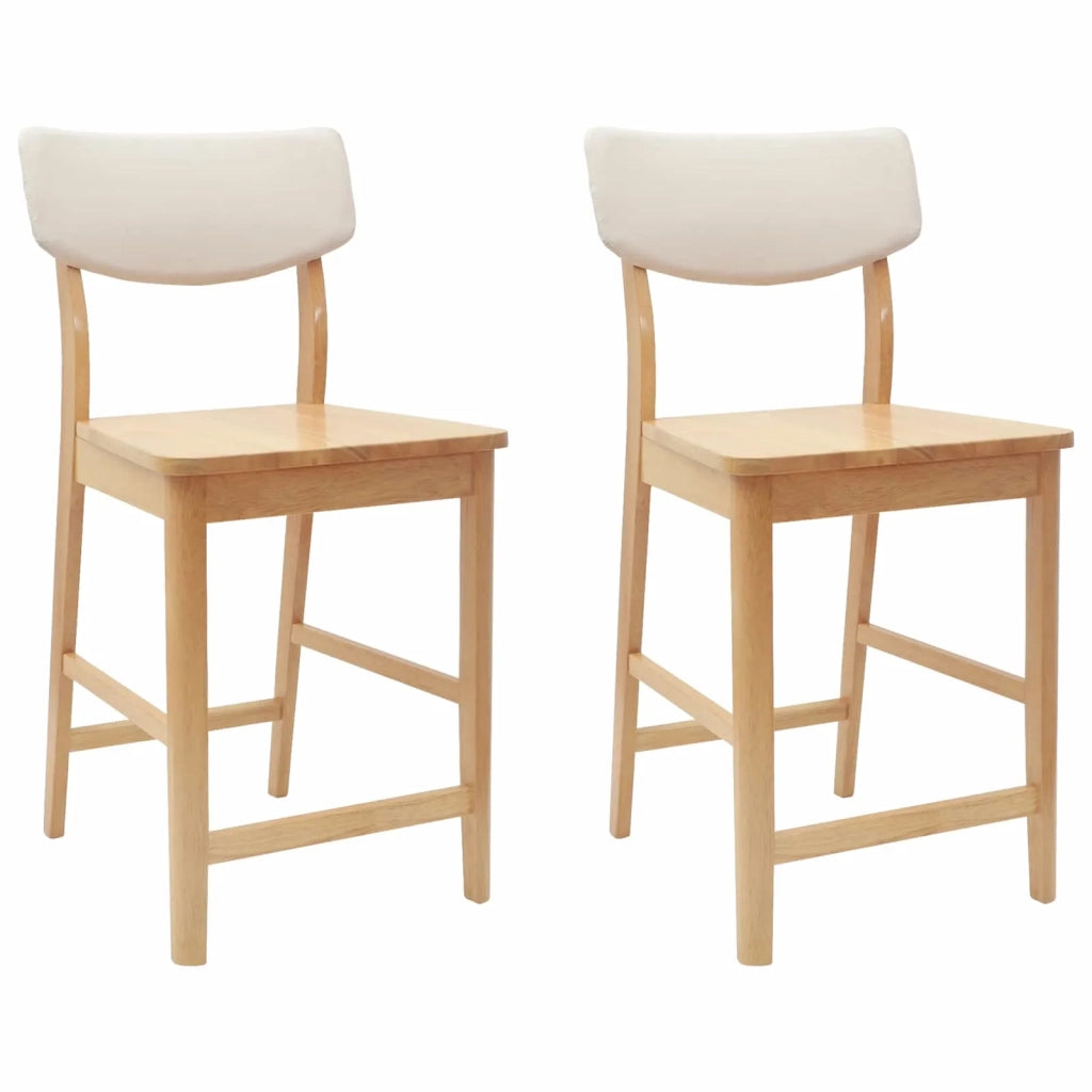 Sedie da pranzo 2 pcs Naturale 48 x 49 x 95 cm