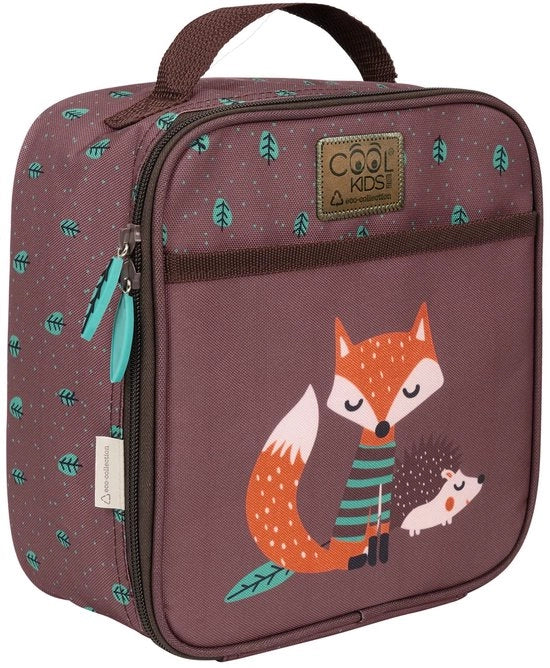 Lunchbox termico per bambini con contenitore per uova - Borsa isolante per scuola materna e elementari realizzata con plastica riciclata - Borsa di viaggio per scuola con tasca - 5L 22x21x11 cm Eco