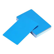 Carte Visite in Alluminio Lega - 50 Unità - Alta Qualità - Resistente/Duraturo - Liscio/Plano - Non Tossico - Carte Visite in Metallo