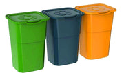 KIT 3 PATTUMIERE ECO3 PER RACCOLTA DIFFERENZIATA LT.50 ART.429 - 3 pezzi DEA HOME