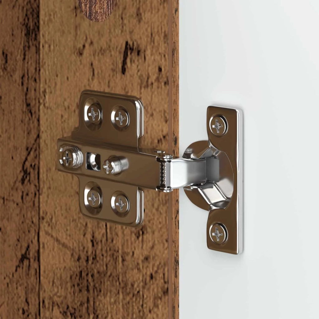 Armadio da Notte 2 pcs Legno antico 33,5 x 34,5 x 50 cm 8011420
