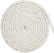 Corda in Cotone Macramé - 20 Metri - Beige - 8 mm Diamente