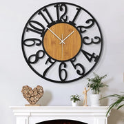 Orologio da Parete Grande con Suono di Giro, 34 CM/14 Pollici Stile, Silenzioso, Funziona con Batterie, Moderno, Extra Grande, Orologio da Parete Retro Vintage Extra Grande per Sala da Pranzo, Camera da Letto e Cucina