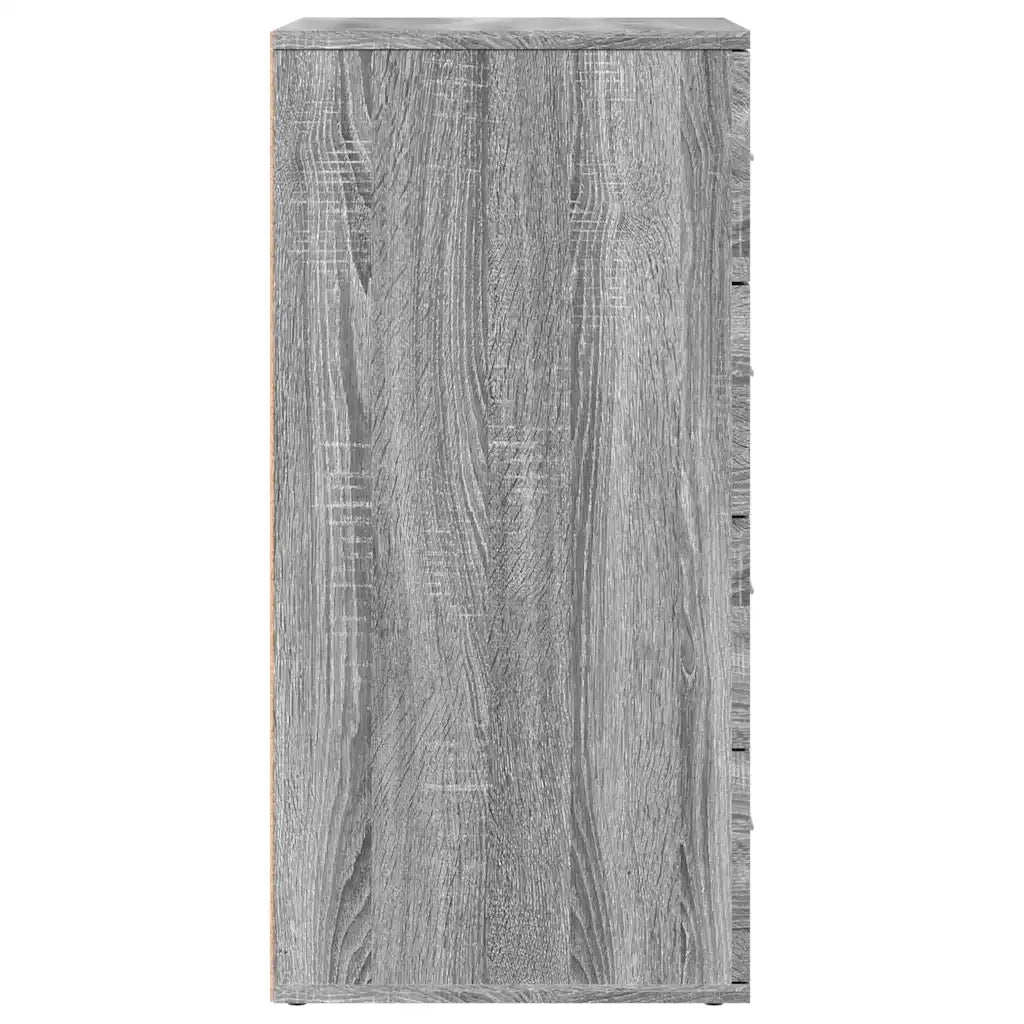 Credenza Grigio Sonoma 60x39x80 cm in Legno Multistrato