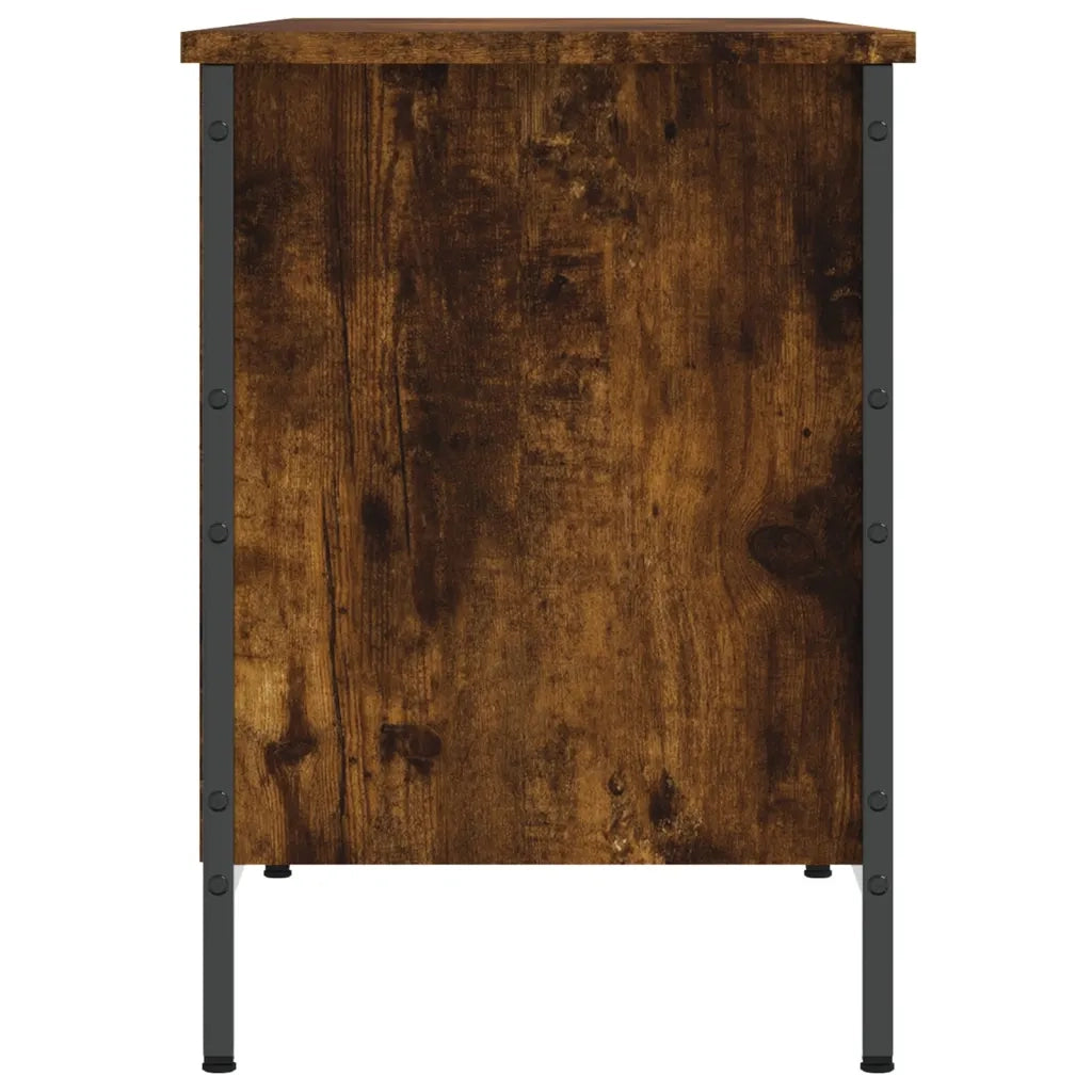 vidaXL Scarpiera Rovere Fumo 131x35x50 cm in Legno Multistrato