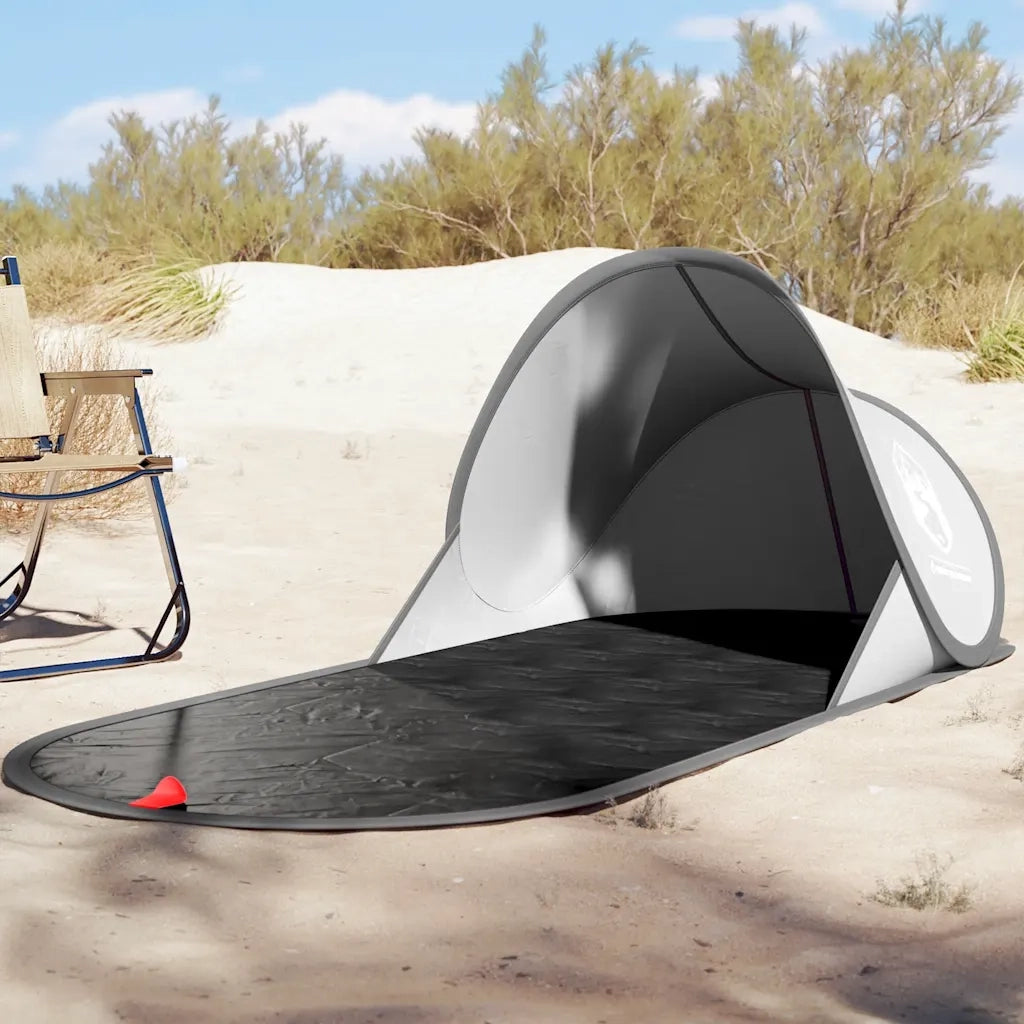Tenda da Spiaggia Pop-Up - Tenda da campeggio Grigia Impermeabile 160744