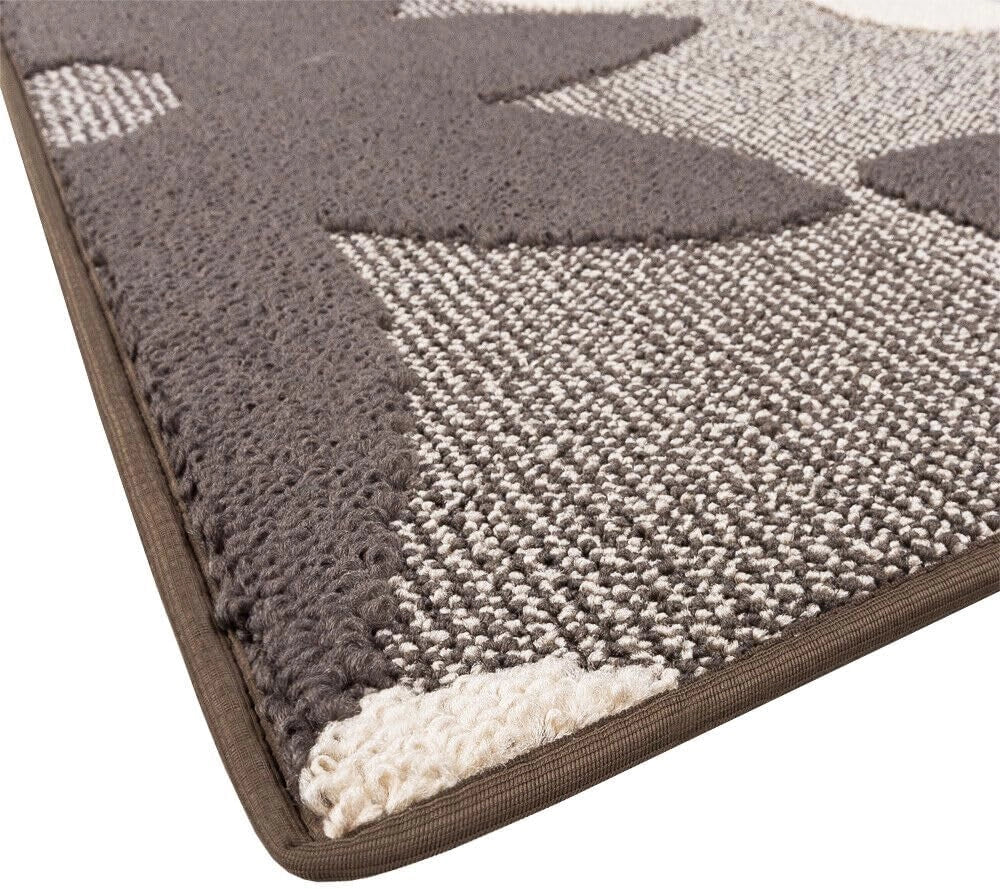 Tappeto Cucina 3D Fiore 57x40 cm Tridimensionale Morbido Moderno Passatoia Antiscivolo Beige