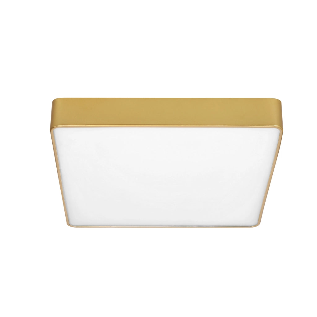 Plafoniera Quattro LED 18W 1 luce oro quadrata Candellux