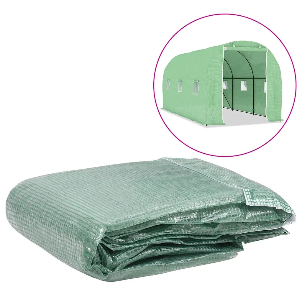 Telo di Ricambio per Serra (9 mÂ²) 200x450x200 cm Verde cod mxl 66460