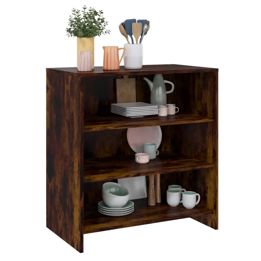 Credenza Rovere Fumo 70x40,5x75 cm in Truciolato cod mxl 12581