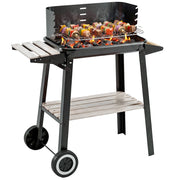 Barbecue a Carbone con Griglia Regolabile ¨C zephmum ¨C Nero 83x46x87 cm