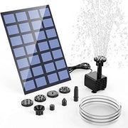 Fontana solare - Fontana solare alimentata da energia solare - Fontana esterna - 2,5W - Fai da te
