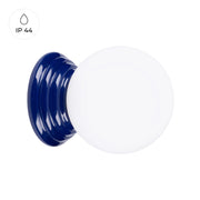 Applique bagno sfera vetro opale ultramarina G9 Albano PureLume