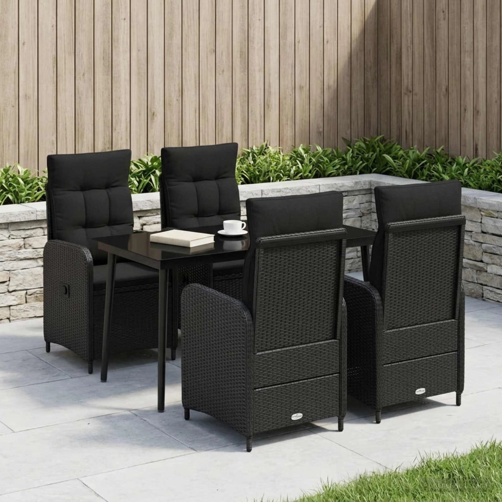 Set Tavolo da Salotto 5 pz Nero 3422454