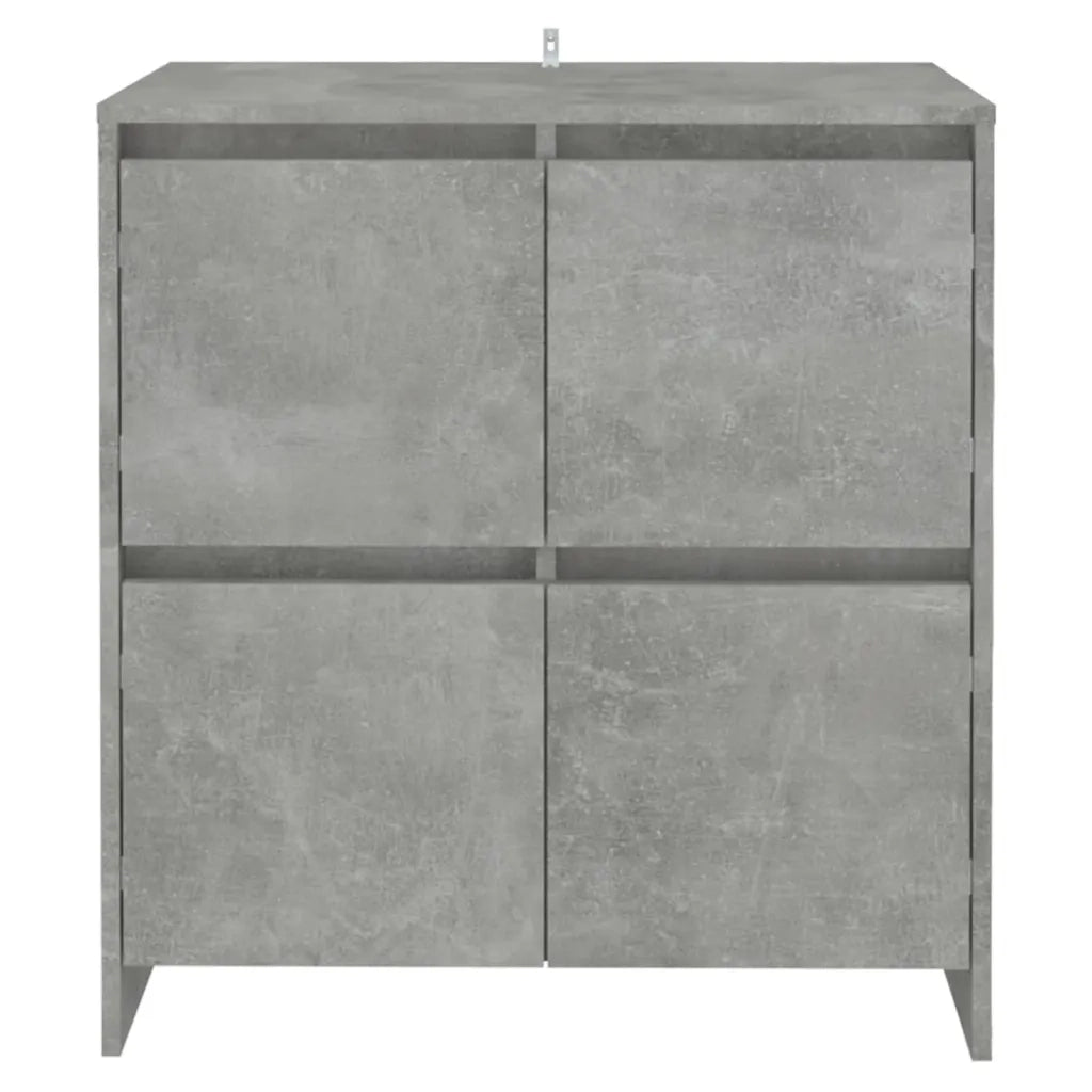 Credenze 2 pz Grigio Cemento 70x41x75 cm in Legno Multistrato 3098092
