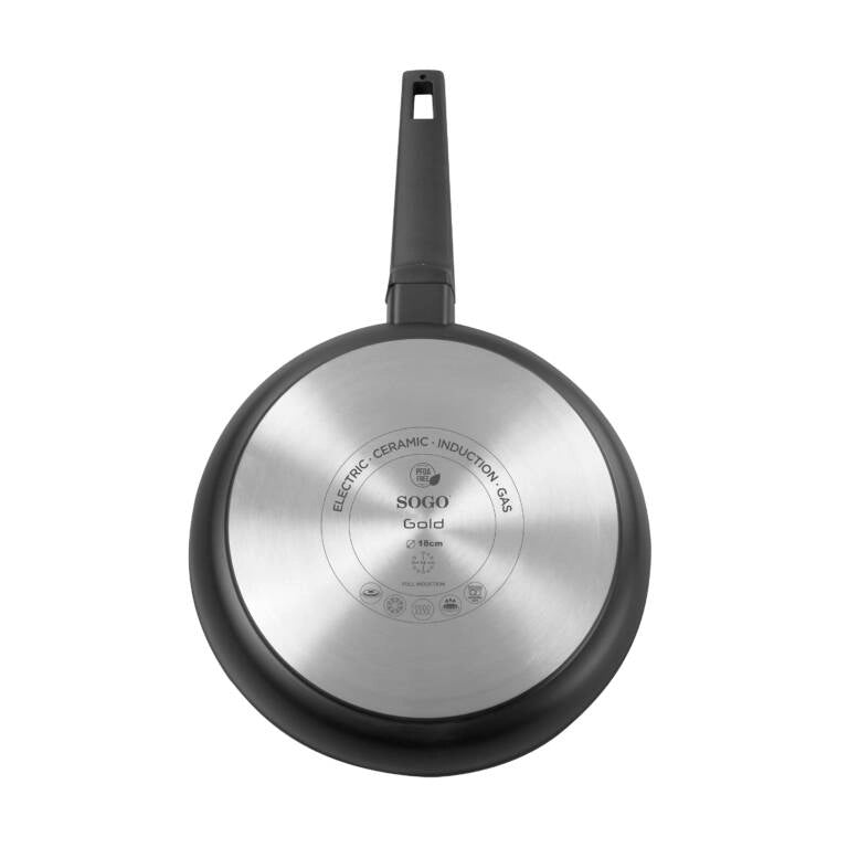 Padella antiaderente alluminio forgiato, rivestimento QuanTanium 3 strati, diametro 20cm induzione - SOGO