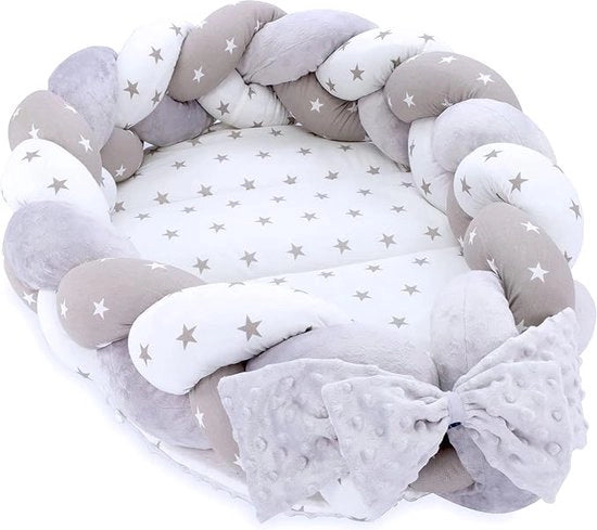 Nido per Bambini Bumper in Cotone 100% Anti-Allergico - Nido per Bambini 75x45 cm