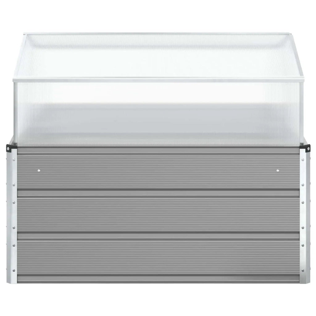 Fioriera Grigio chiaro 100 x 100 x 77 cm Acciaio zincato