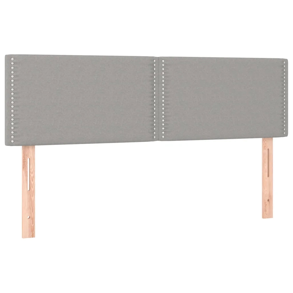 Giroletto a Molle con Materasso Grigio Chiaro 140x200cm Tessuto cod mxl 47225