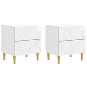 Comodino 2 pcs Bianco Lucido 43 x 34,5 x 48 cm 894994