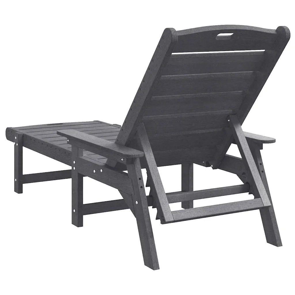 Lettino da sole Grigio chiaro 195,5 x 53 x 98,5 cm HDPE 42006640