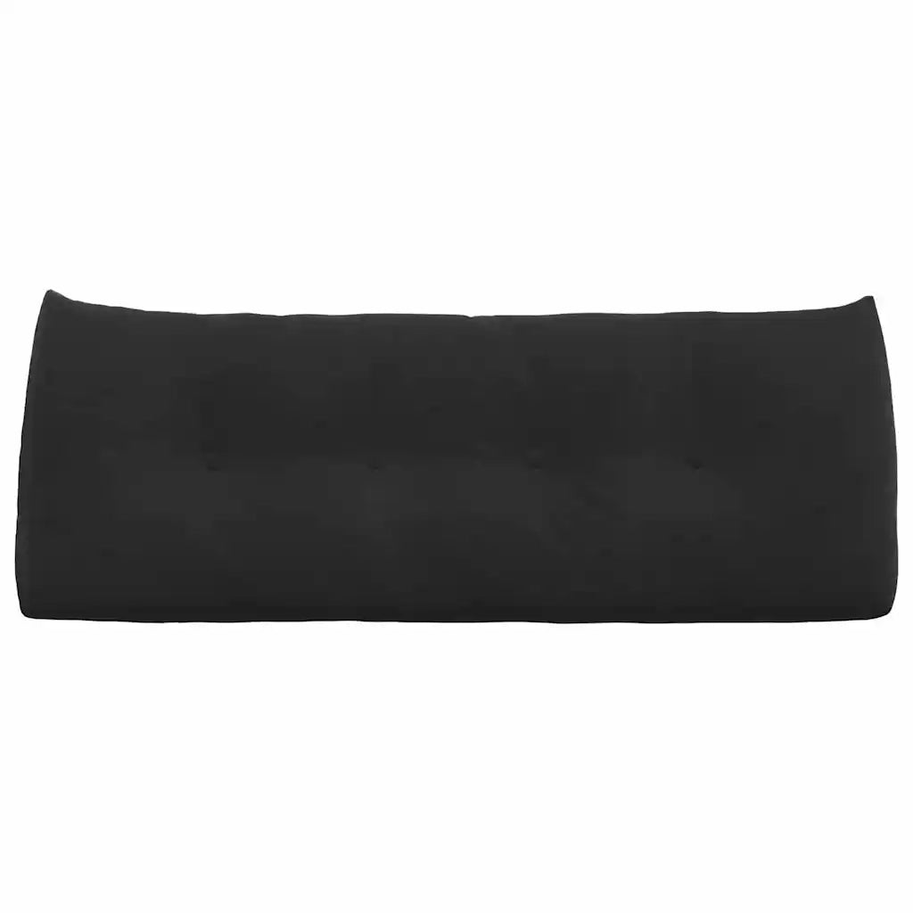 Cuscino per Schiena Nero 120 x 24 x 50 cm Velluto 42014493