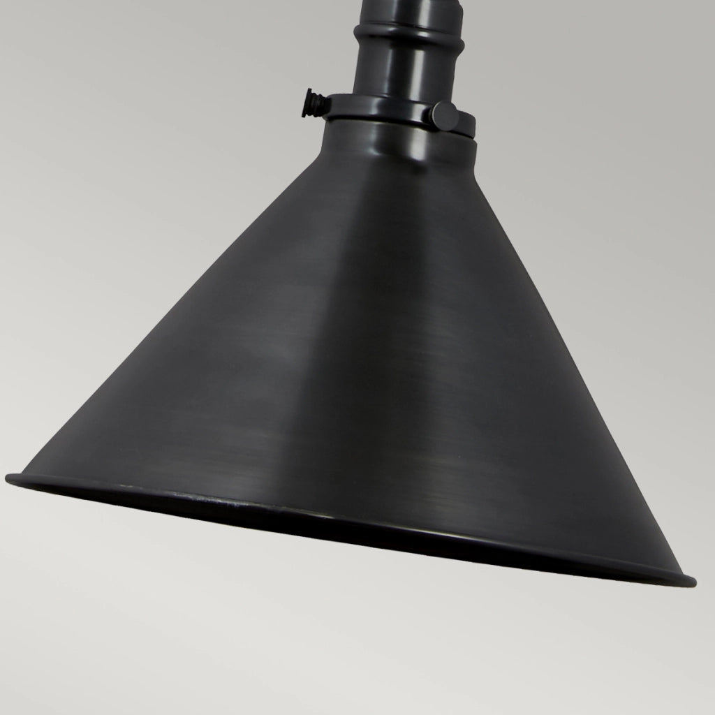 Plafoniera/applique Provence nero bronzo in acciaio E27 Elstead