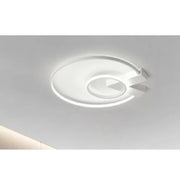 Trade Shop - Plafoniera Led 32w Lampadario Soffitto Design Cerchi Moderno Tondo Bianco Pn-04b -