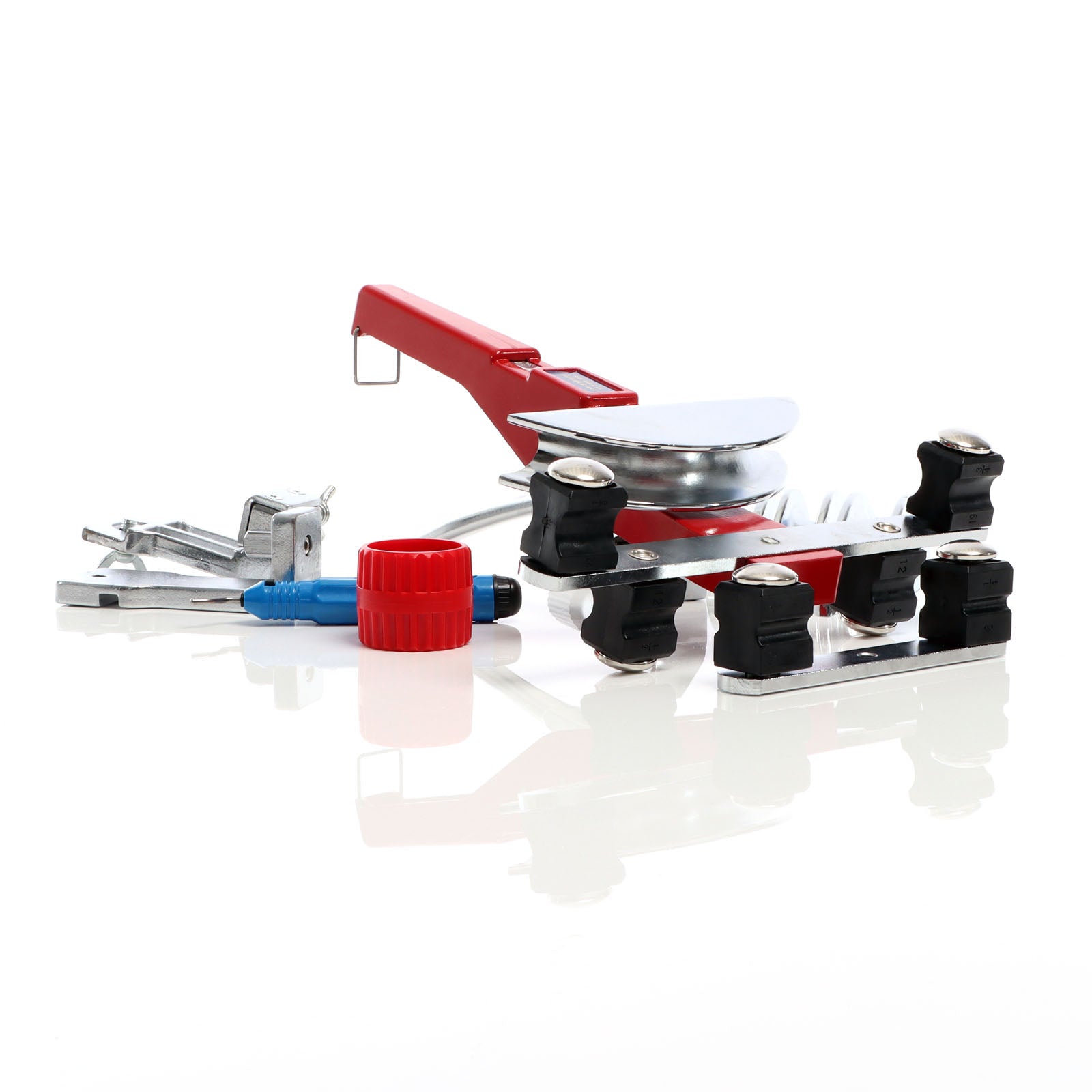 Curvatubi manuale 90° per piegare tubi da Ø6-22mm in acciaio, alluminio o rame