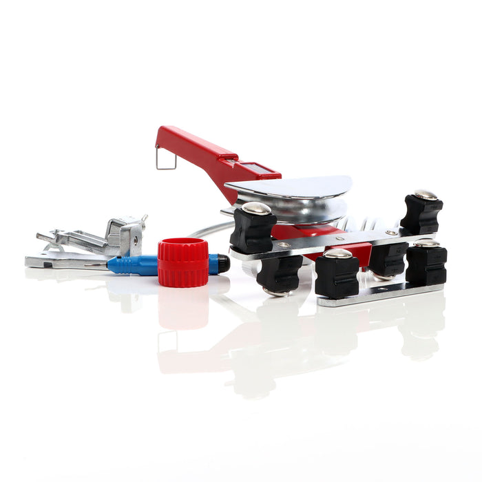 Curvatubi manuale 90° per piegare tubi da Ø6-22mm in acciaio, alluminio o rame