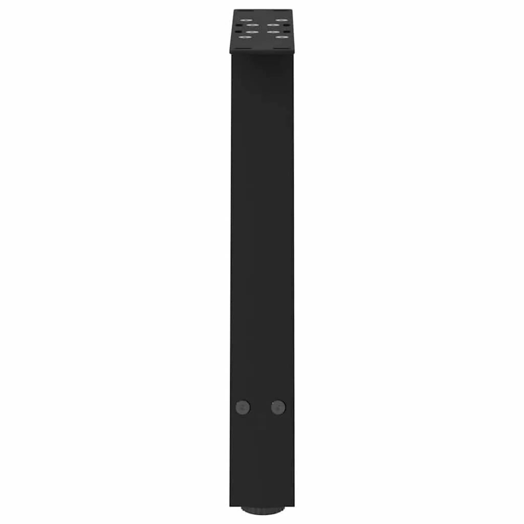 Set di 2 gambe per tavolino da caffè a forma di A 38 x 42-43 cm supporto robusto design moderno acciaio nero 02_0057108