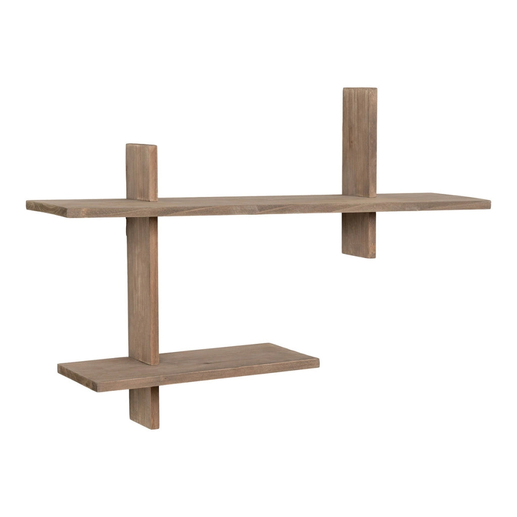Mensola Ovada, Marrone, Legno, 15x60x44 cm