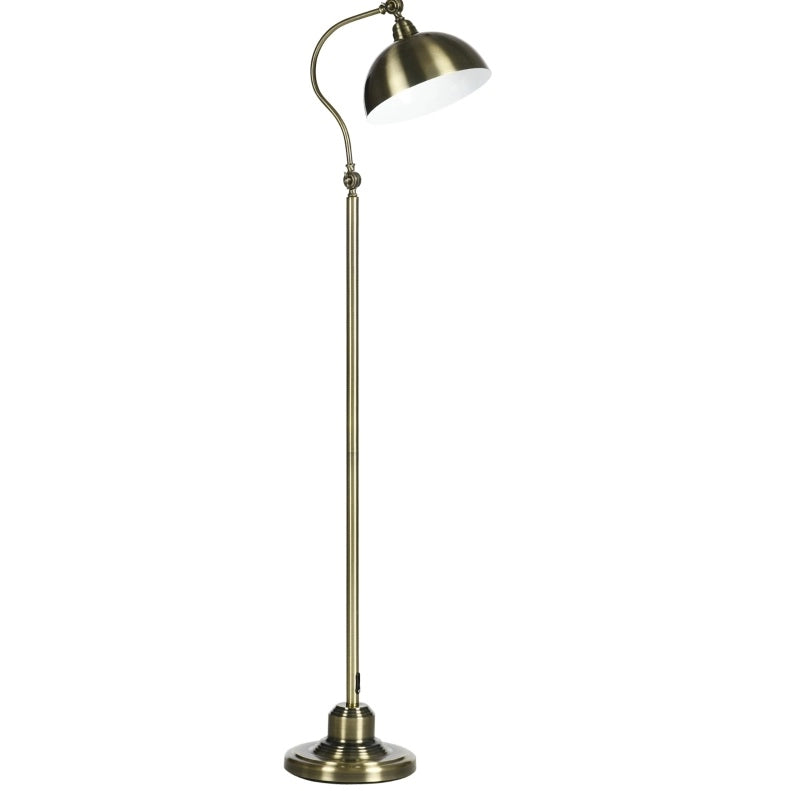 Lampada da terra 42x25.5x152 cm orientabile in metallo bronzo