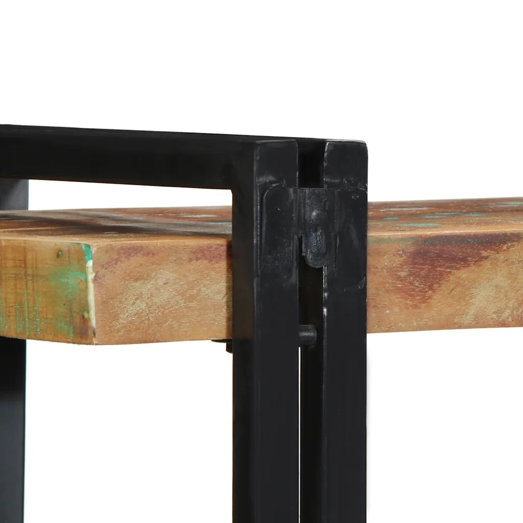 Mensola da Parete Multicolore in Legno Massello di Recupero 4017483
