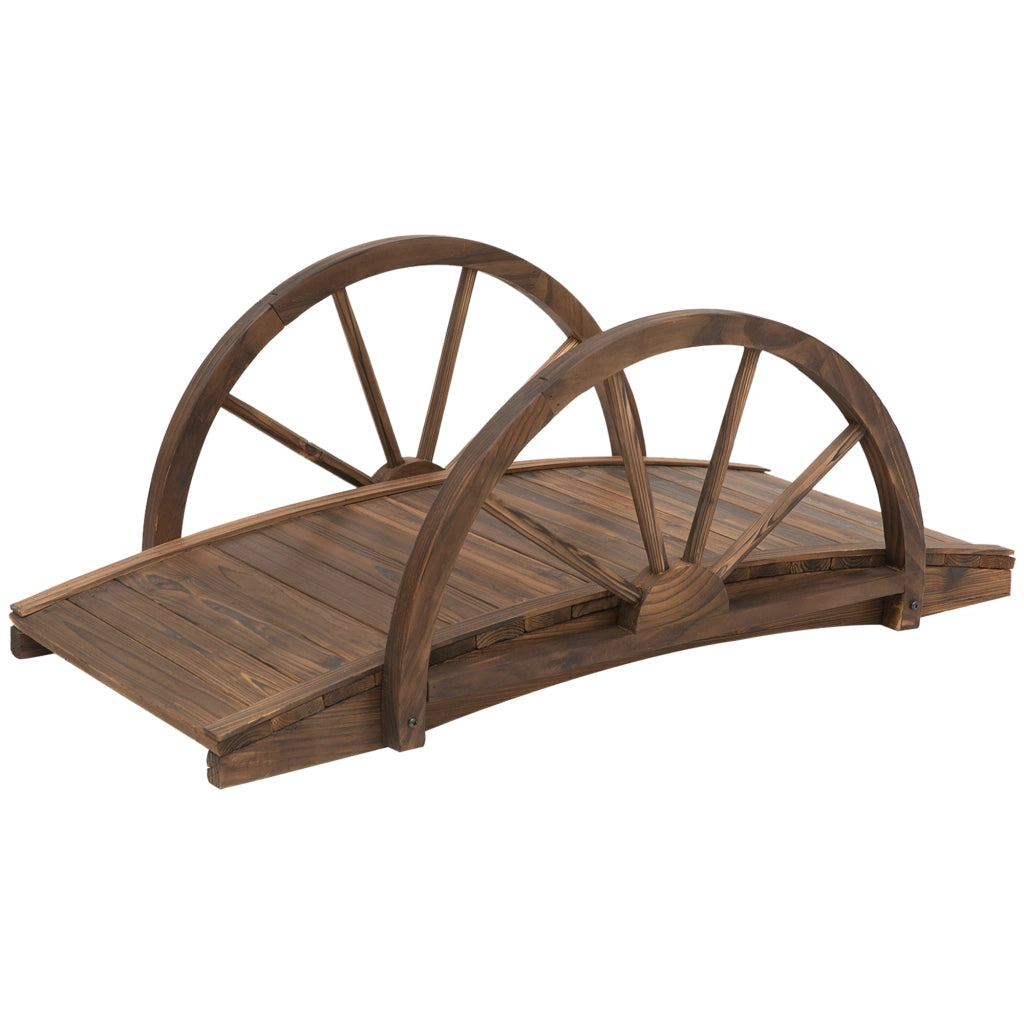 Ponticello da giardino in legno ¨C zephmum ¨C marrone 100x50x37 cm