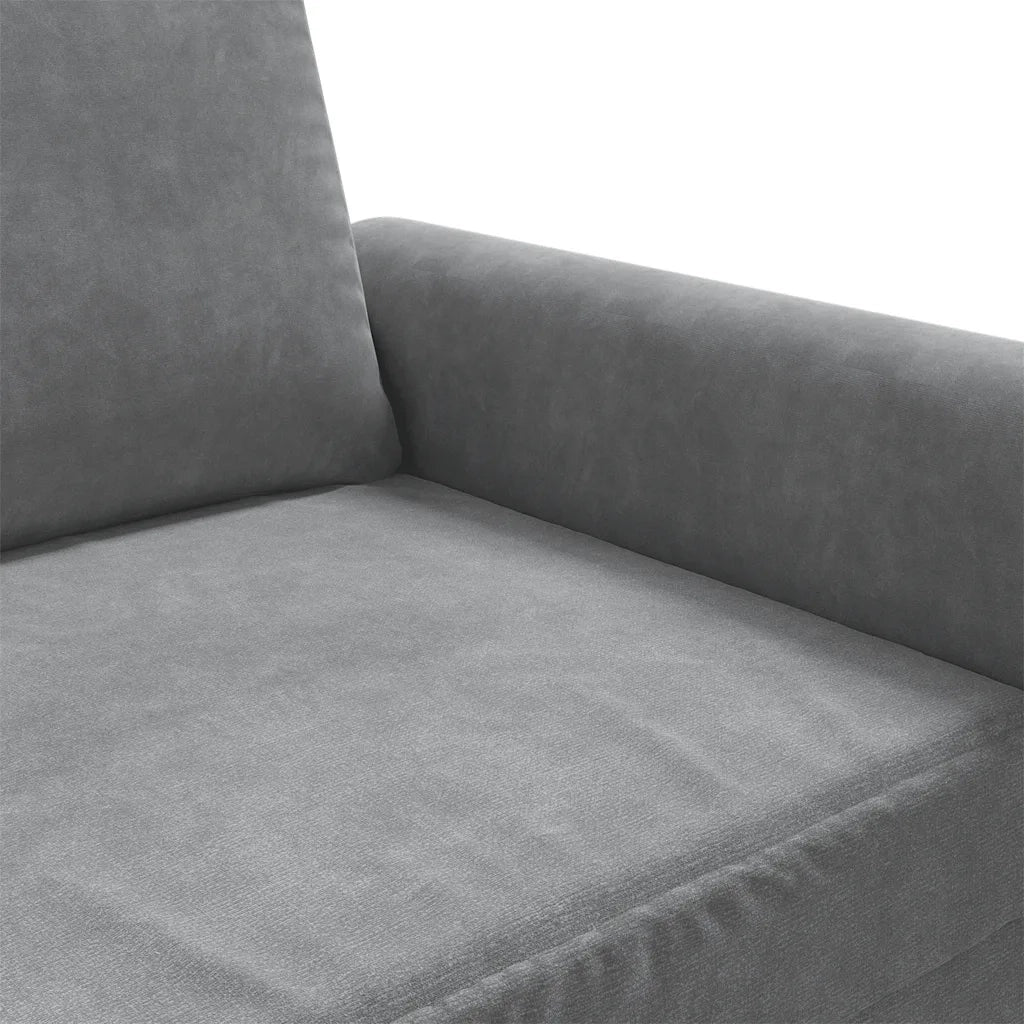 Divano a 2 Posti-Sofa 2 Posti grigio scuro140 cm in Velluto 520290
