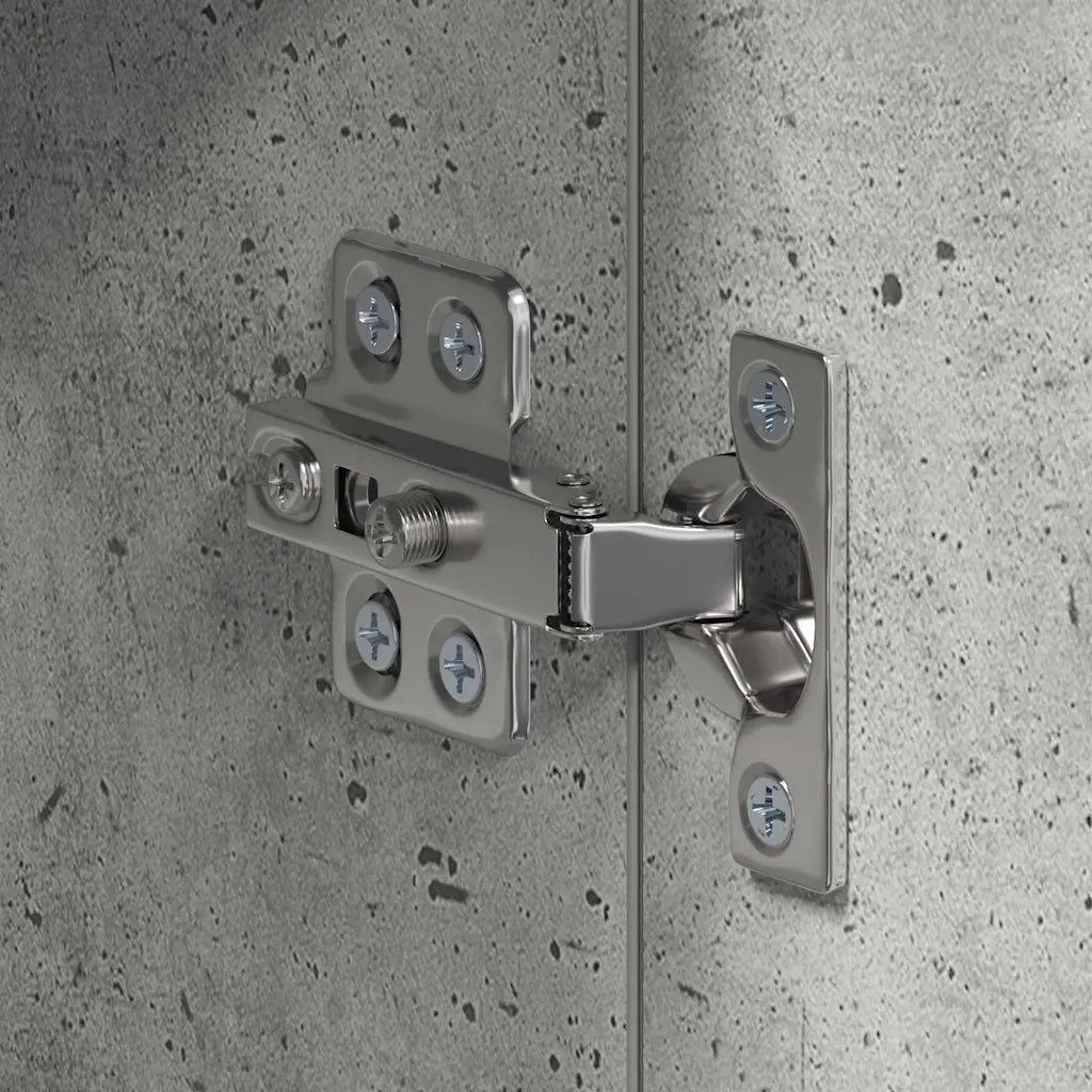 Mobiletto per specchio da bagno con porta TULUM Grigio cemento