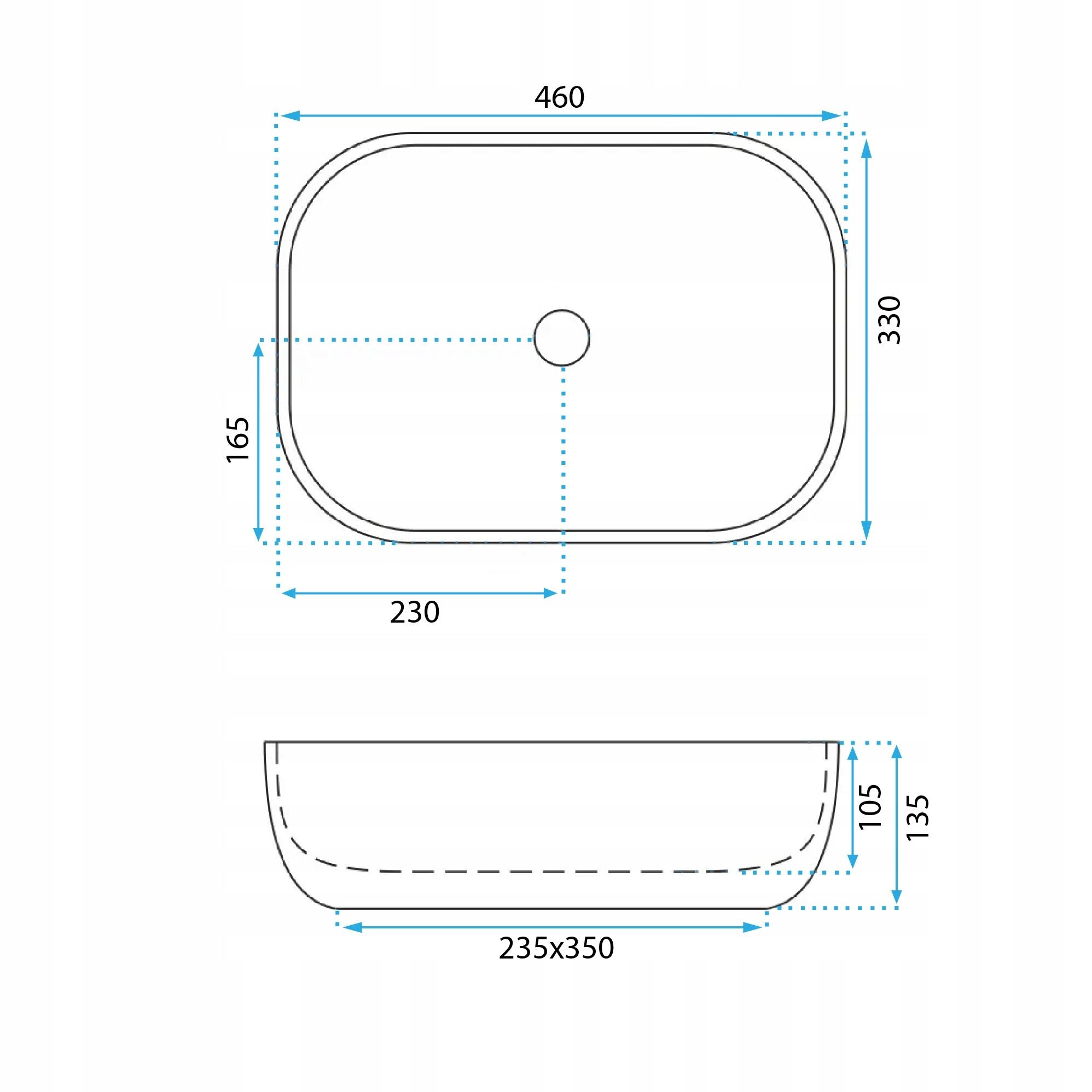 Lavabo Da Appoggio Rea Belinda Ash