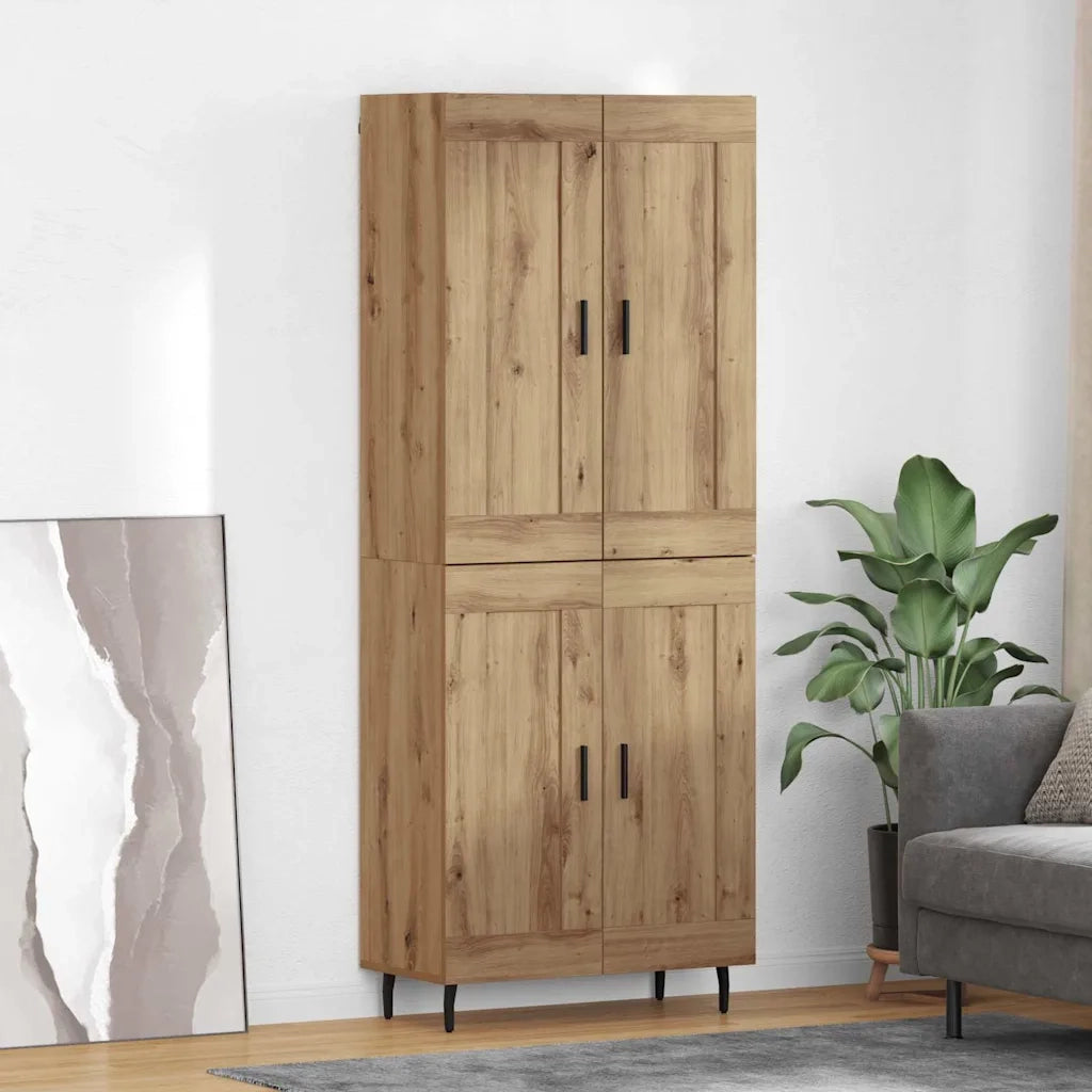 Credenza 2 pcs Rovere artigianale 69,5 x 34 x 180 cm 3415948