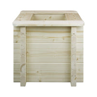 L'aiuola di giardino sopraelevata in legno - 38x38x35 cm - Timbela M610