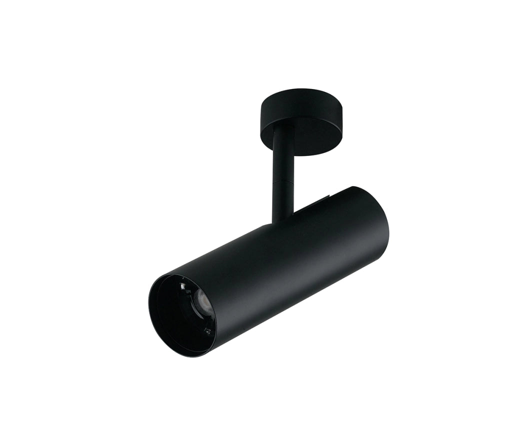 SPOT APPLIQUE LED ORIENTABILE ROCKET NERO IN ALLUMINIO 7W 500LM 4000K 16X15X5 CM.