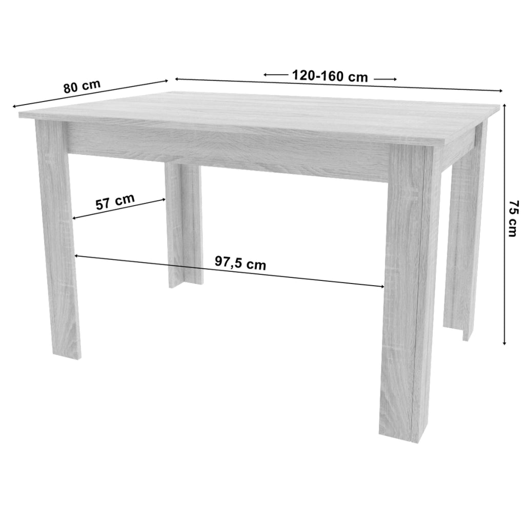 Tavolo allungabile moderno Artisan rovere e nero