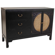 Credenza in legno nero 106x36x73