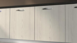 Anta per mobili in Legno nobilitato Compresa di Maniglia e Cerniere90X40 LARICE BIANCO