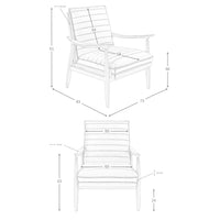 Poltrona in pelle grigio scuro