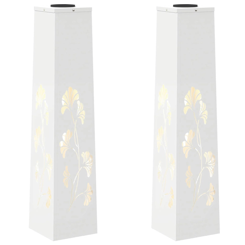 Faro LED solare per sentieri 2 pz Bianco CFW5787844