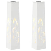 Faro LED solare per sentieri 2 pz Bianco CFW5787844