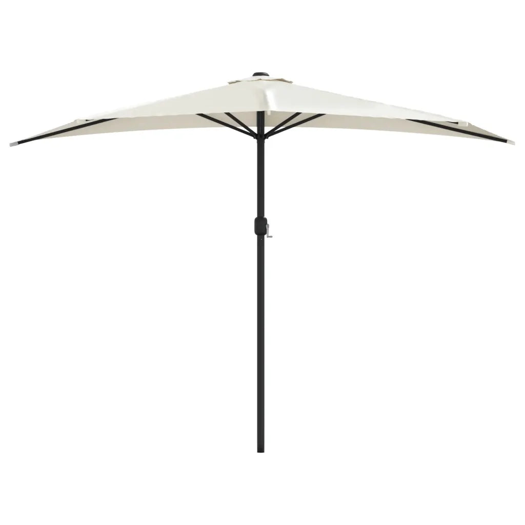 Ombrellone da Balcone Palo in Alluminio Sabbia 300x150cm a MetÃ  cod mxl 62047