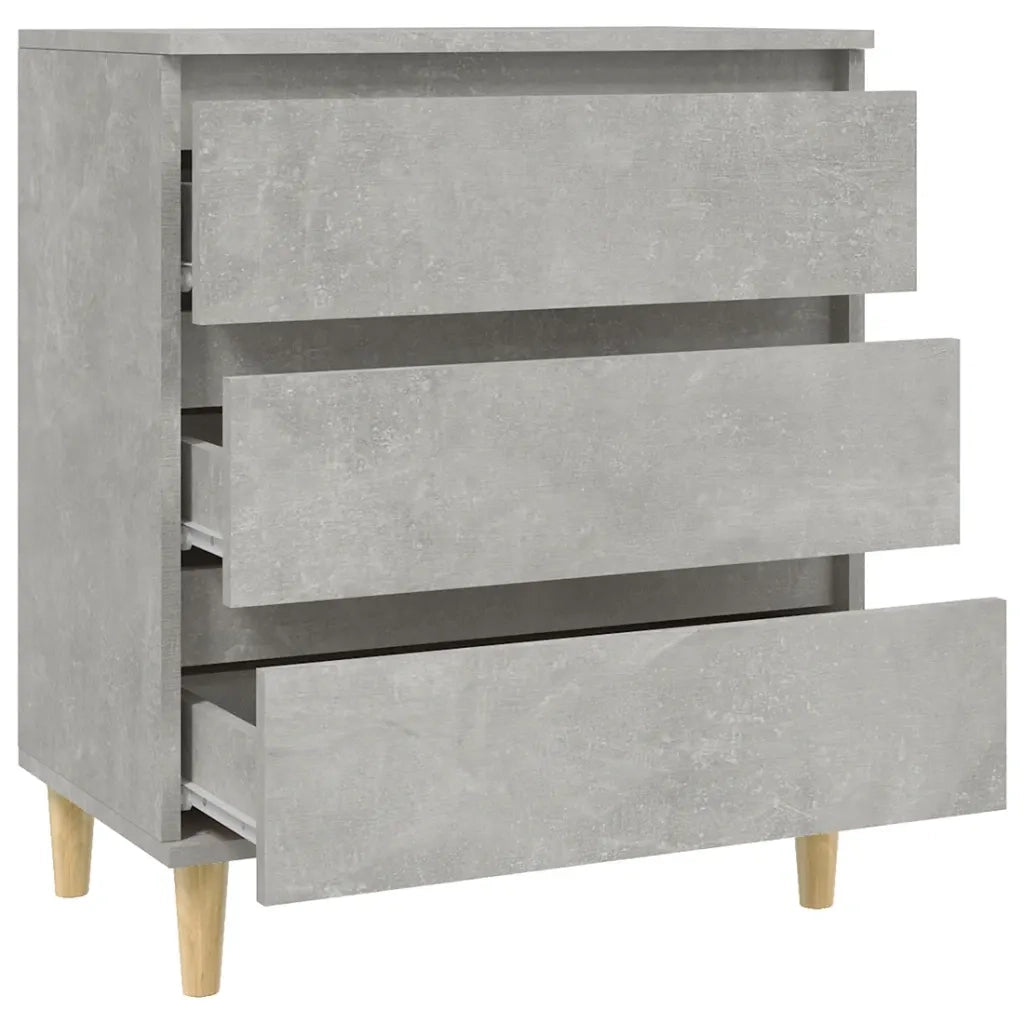 Credenza | Madia | Buffet da pranzo | Armadio da pranzo Grigio Cemento 60x35x70 cm in Legno Multistrato