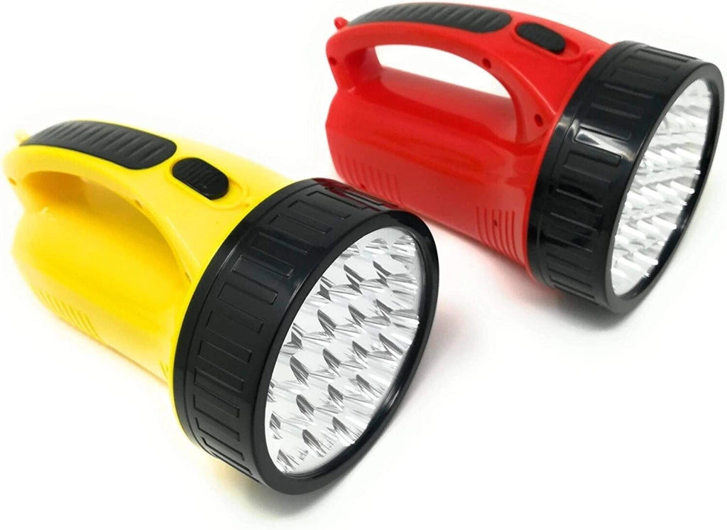 Torcia a 19 LED ricaricabile alta luminosità con fascio luce diretto e intenso